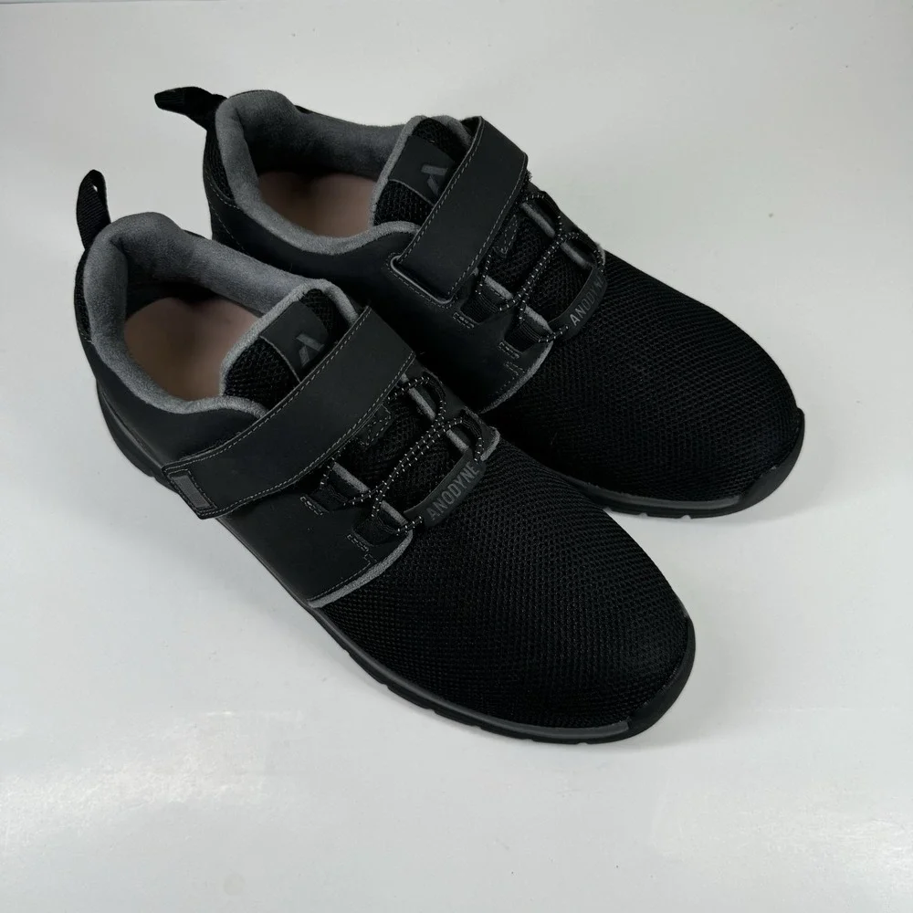Anodyne No. 46 Sport Jogger Men's US 11W Black Orthopedic Diabetic Walking Shoes